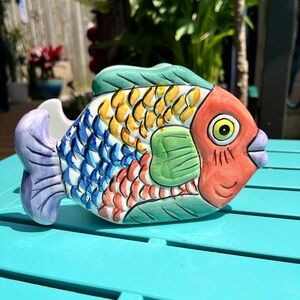 Colorful Ceramic Fish Napkin Holder